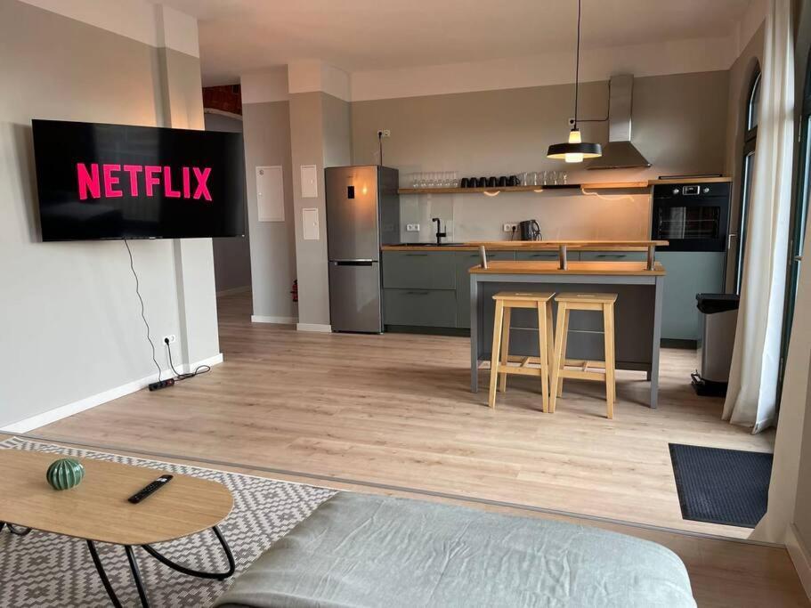 Апартаменты Loft 7 15Min Hbf 2Br Smart Tv Wifi Лейпциг Экстерьер фото
