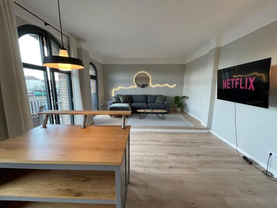 Апартаменты Loft 7 15Min Hbf 2Br Smart Tv Wifi Лейпциг Экстерьер фото